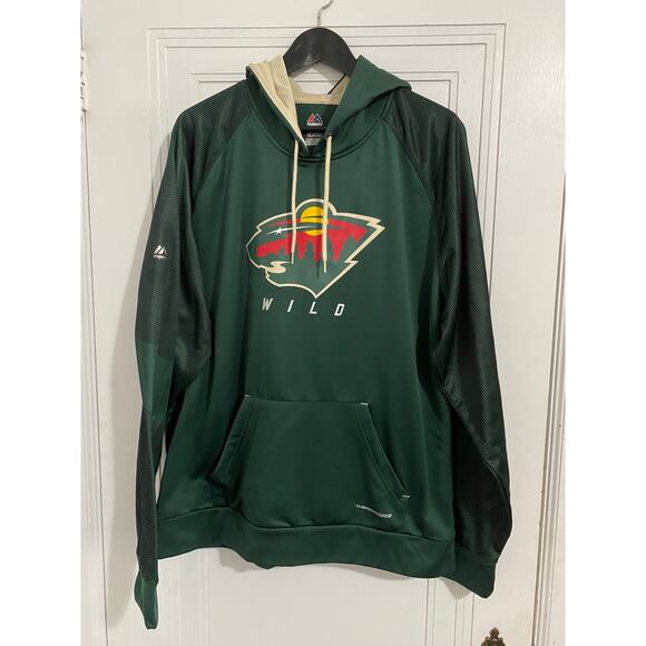 Minnesota Wild Green Hoodie Sweatshirt Size XL - Picture 1 of 6